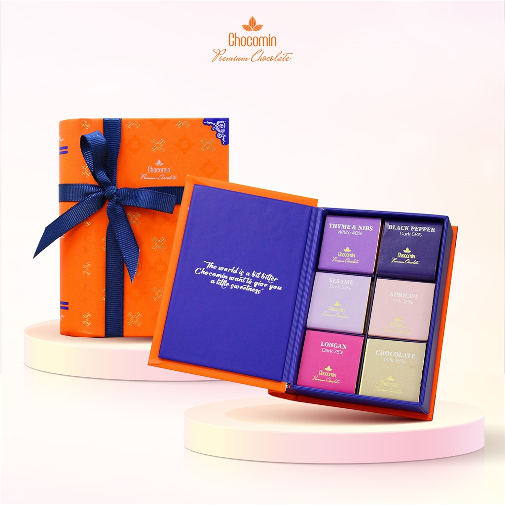 Picture of Mini Size Chocolate "Book" Box - Neapolitans Collection